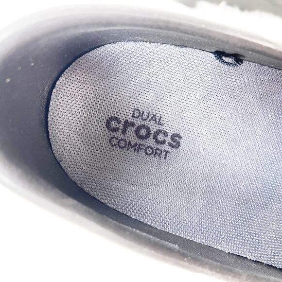 Crocs Dual Comfort US 7 Womens Black Rubber Slip On Closed Toe Clog Shoes - Picture 9 of 13